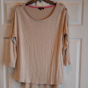 Verve Ami Tan Button-Accent Blouse